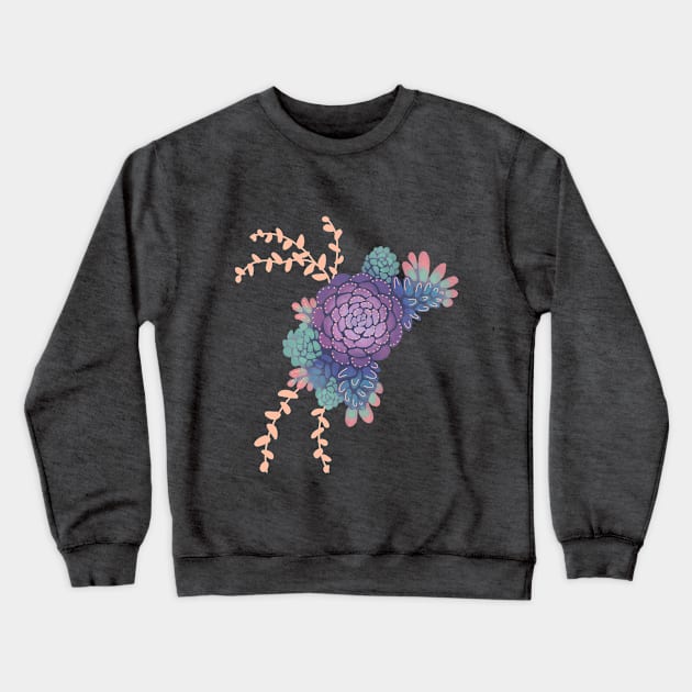 Succulents 1 Crewneck Sweatshirt by Abbilaura